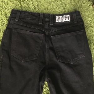 Vintage BONGO JEANS 90s black Bongo denim high waist mom jeans